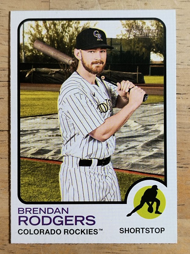 2022 Topps Heritage #87 Brendan Rodgers