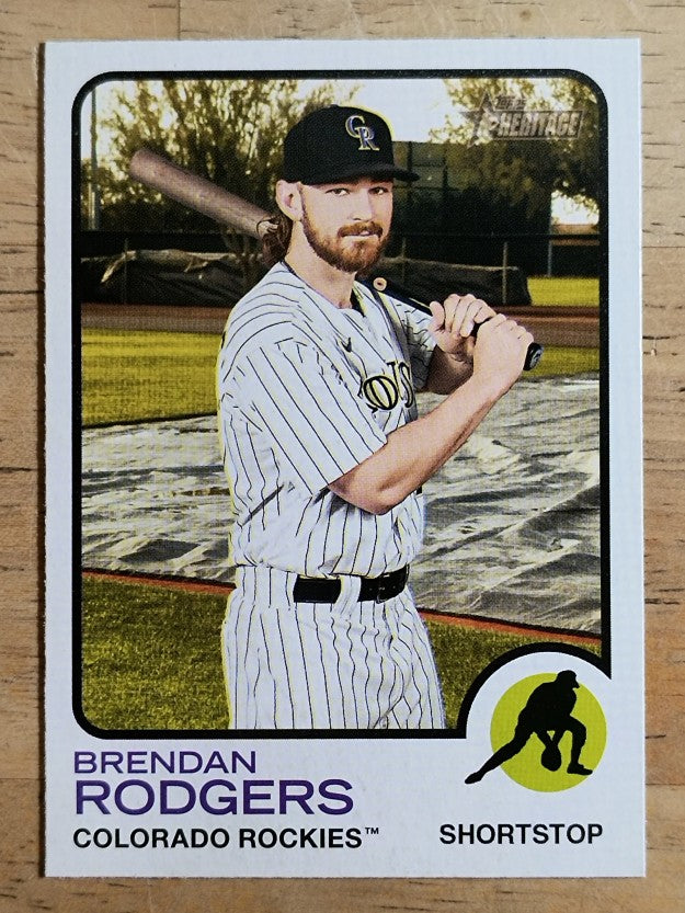 2022 Topps Heritage #87 Brendan Rodgers