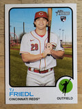 2022 Topps Heritage #98 TJ Friedl RC