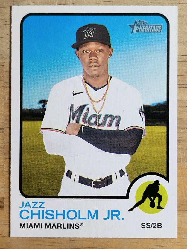 2022 Topps Heritage #120 Jazz Chisholm Jr.