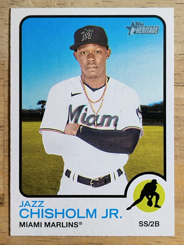 2022 Topps Heritage #120 Jazz Chisholm Jr.