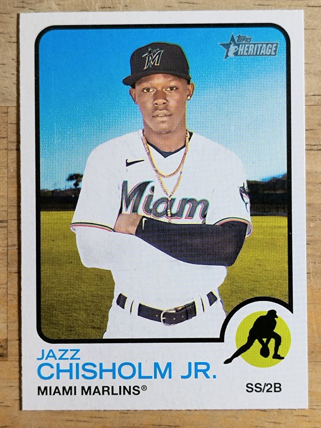 2022 Topps Heritage #120 Jazz Chisholm Jr.