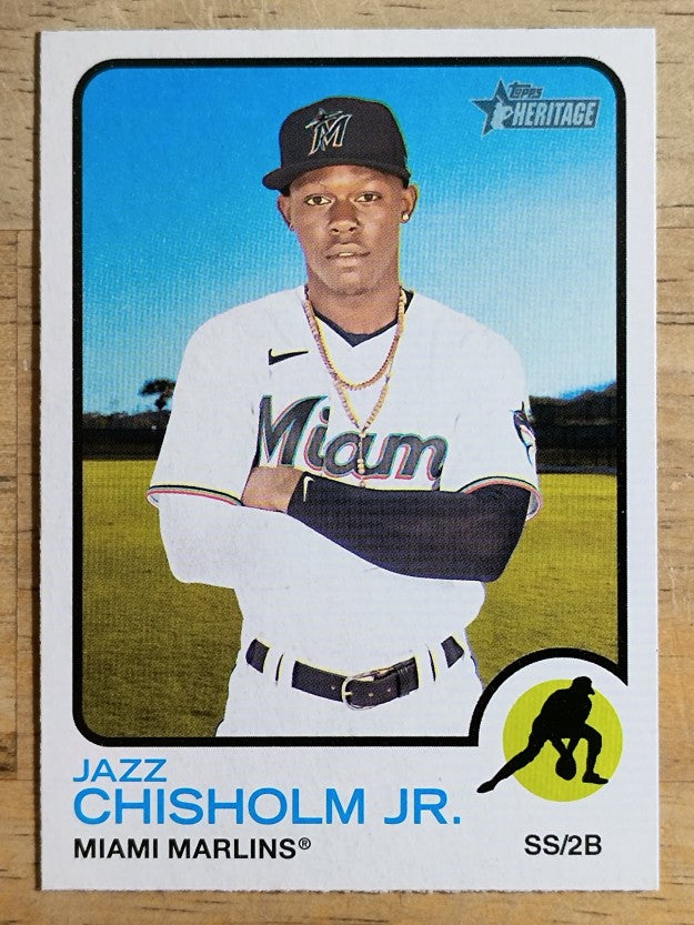 2022 Topps Heritage #120 Jazz Chisholm Jr.