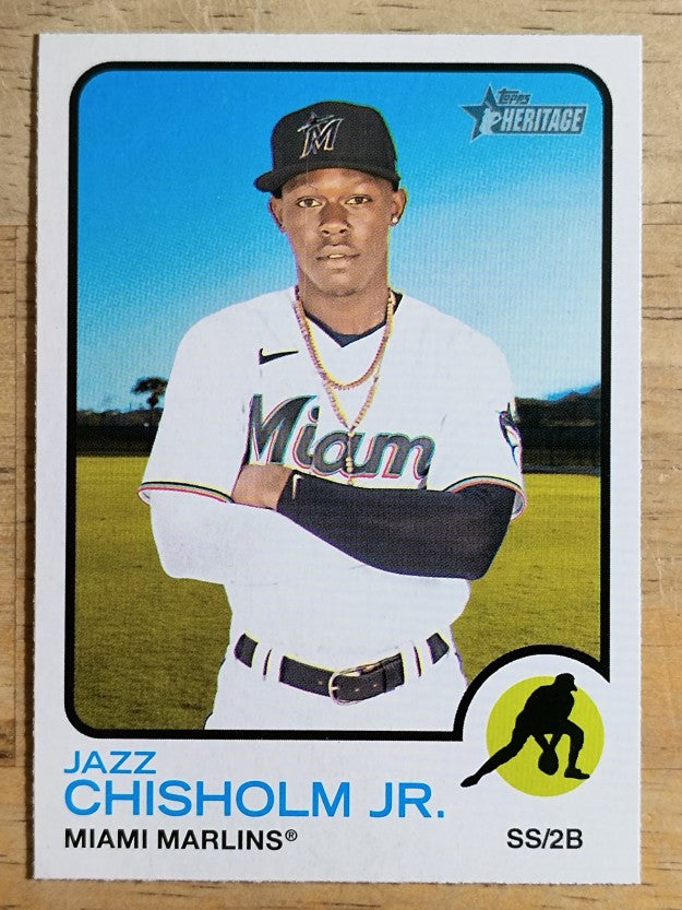 2022 Topps Heritage #120 Jazz Chisholm Jr.