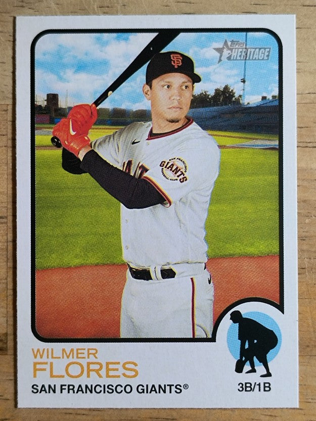 2022 Topps Heritage #129 Wilmer Flores