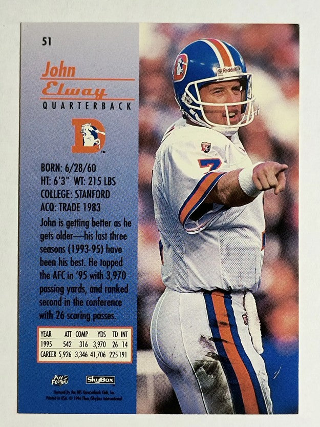 1996 SkyBox Premium #51 John Elway