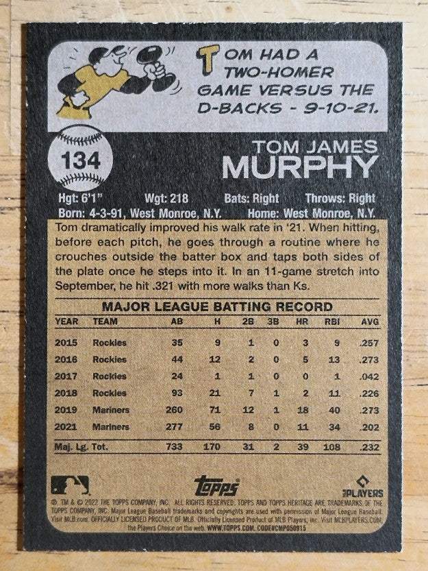 2022 Topps Heritage #134 Tom Murphy