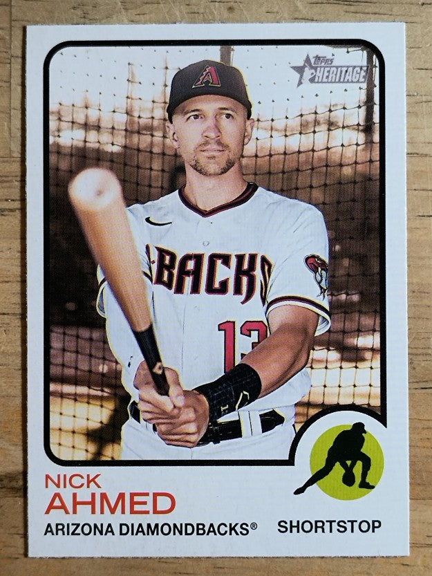 2022 Topps Heritage #135 Nick Ahmed