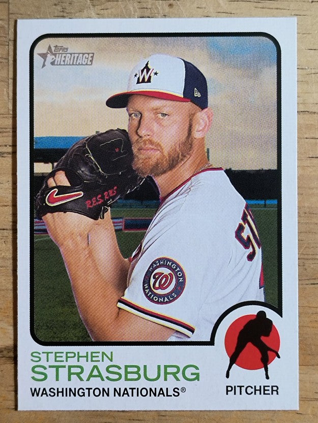 2022 Topps Heritage #139 Stephen Strasburg