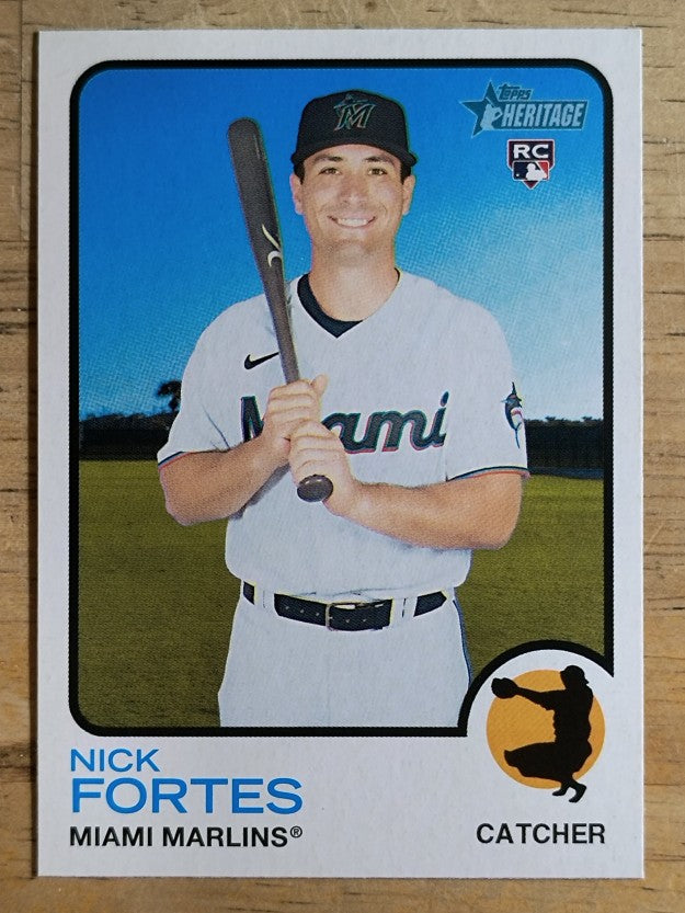 2022 Topps Heritage #149 Nick Fortes RC