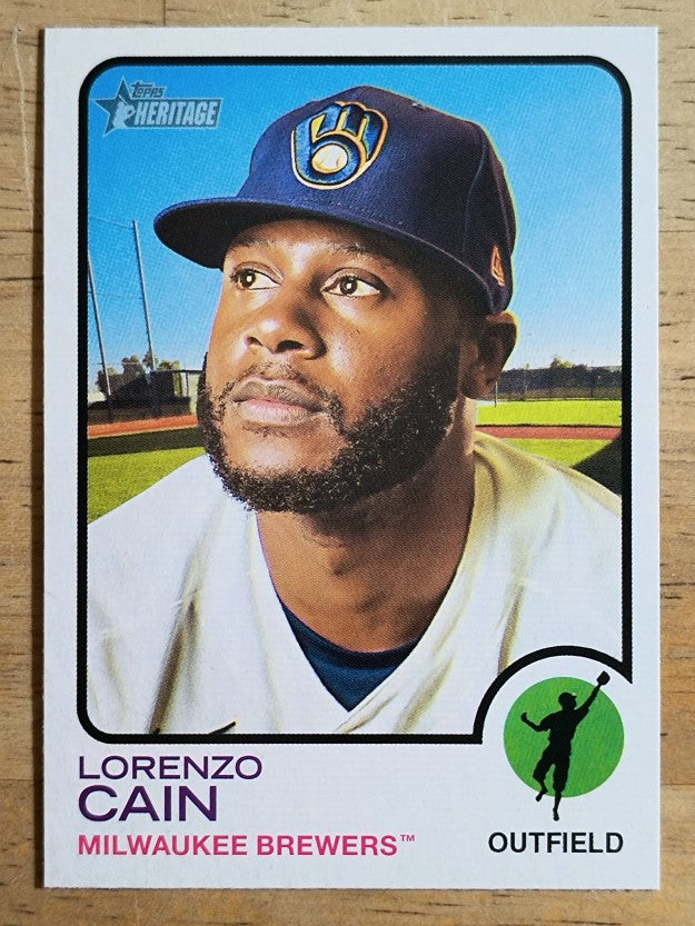 2022 Topps Heritage #174 Lorenzo Cain