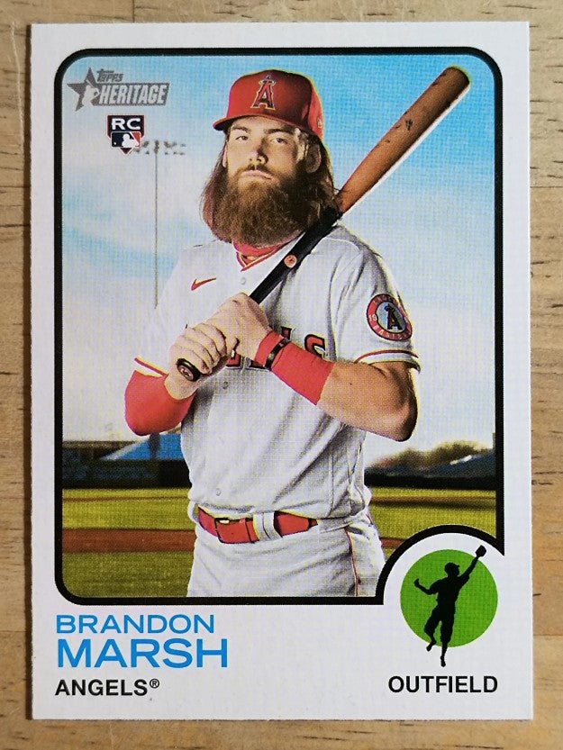 2022 Topps Heritage #176 Brandon Marsh RC