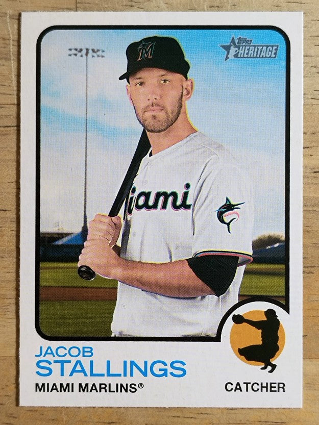 2022 Topps Heritage #184 Jacob Stallings