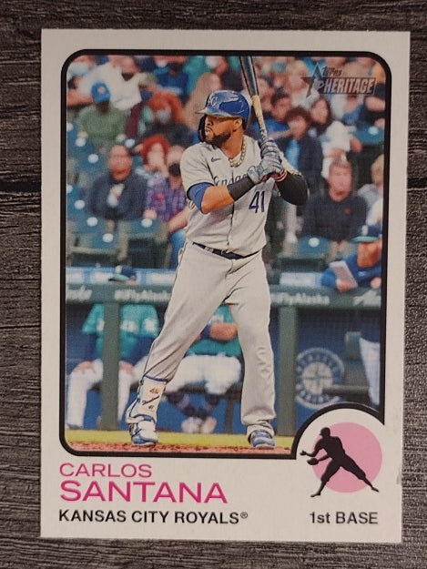 2022 Topps Heritage #191 Carlos Santana