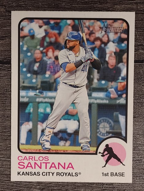 2022 Topps Heritage #191 Carlos Santana