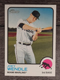 2022 Topps Heritage #198 Joey Wendle