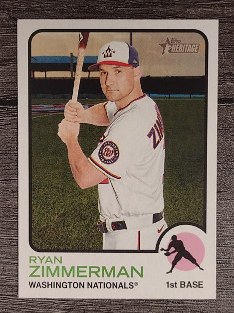 2022 Topps Heritage #199 Ryan Zimmerman