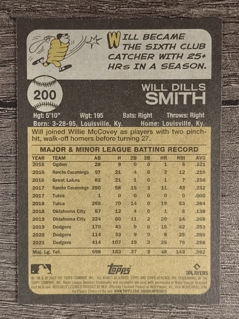 2022 Topps Heritage #200 Will Smith