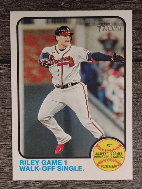 2022 Topps Heritage #205 Austin Riley