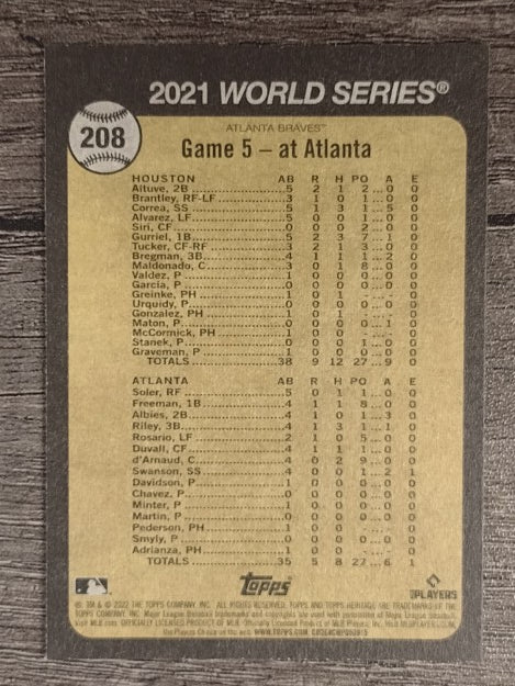 2022 Topps Heritage #208 Adam Duvall
