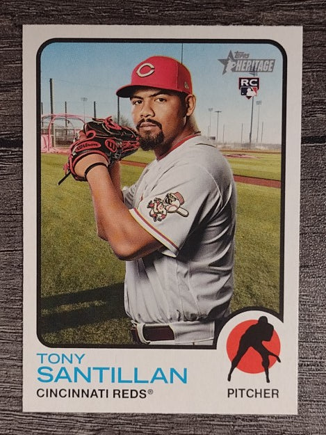 2022 Topps Heritage #214 Tony Santillan RC