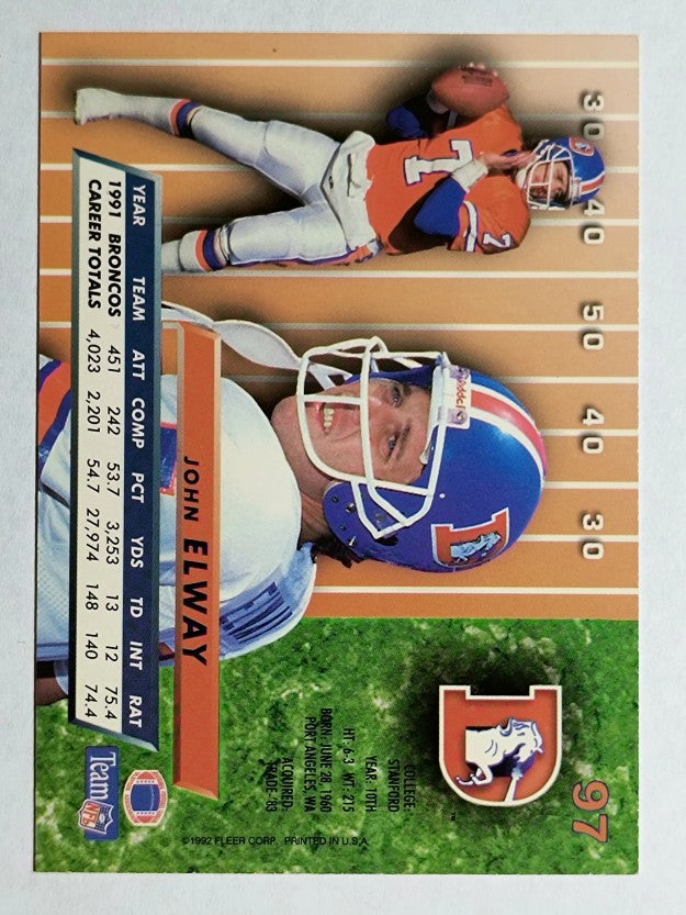1992 Ultra #97 John Elway