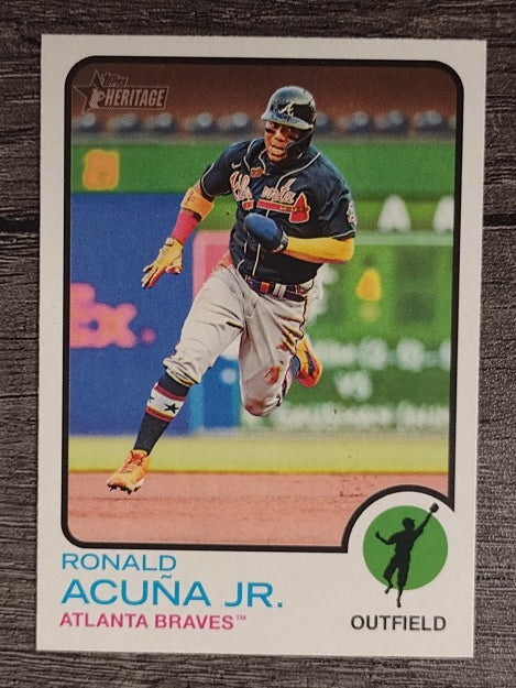 2022 Topps Heritage #223 Ronald Acuna Jr.