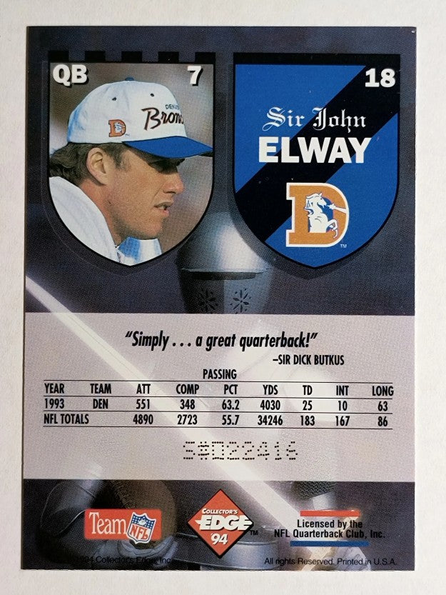 1994 Excalibur #18 John Elway