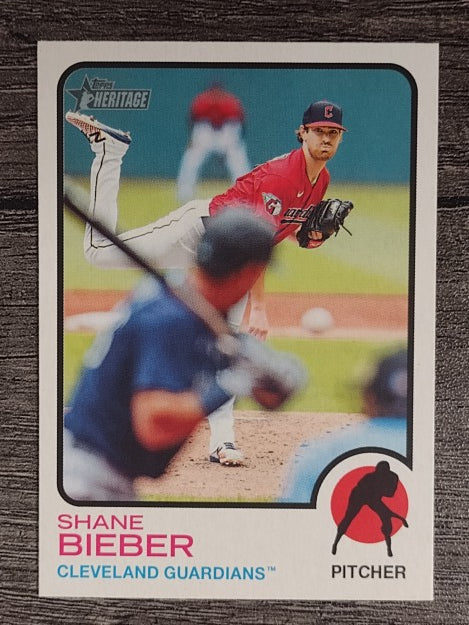 2022 Topps Heritage #230 Shane Bieber