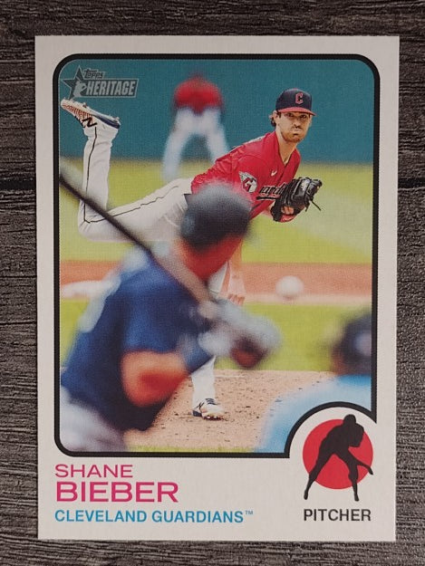 2022 Topps Heritage #230 Shane Bieber