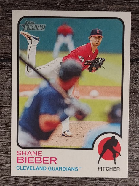 2022 Topps Heritage #230 Shane Bieber