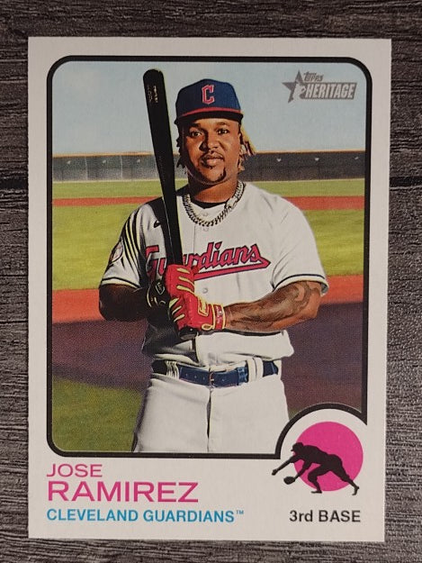 2022 Topps Heritage #242 Jose Ramirez