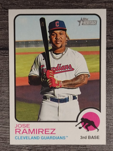 2022 Topps Heritage #242 Jose Ramirez