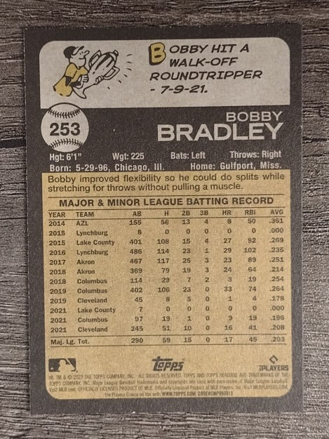 2022 Topps Heritage #253 Bobby Bradley
