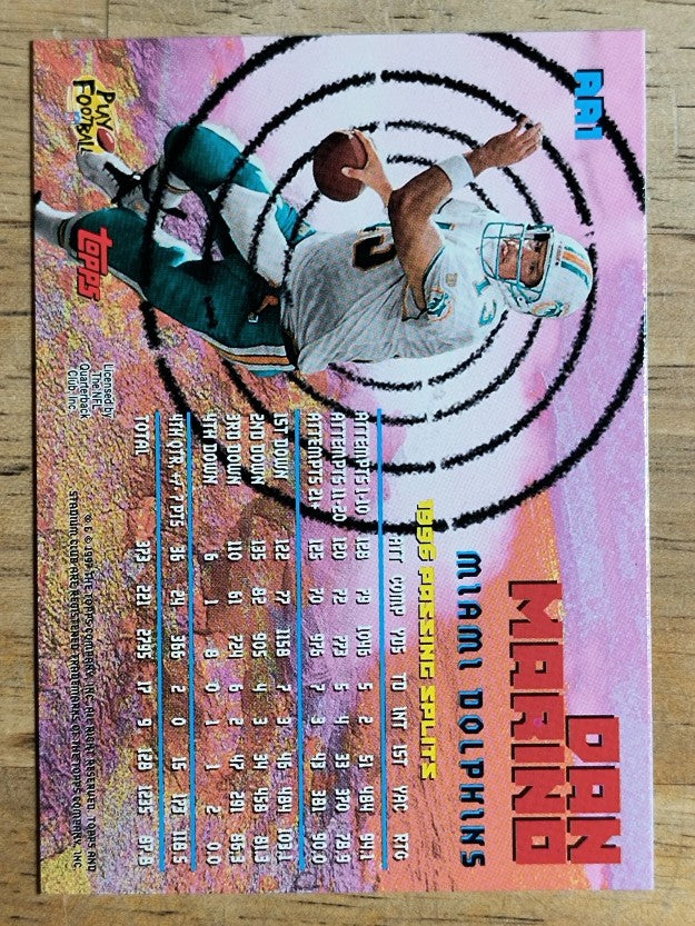 1997 Stadium Club Aerial Assault #AA1 Dan Marino