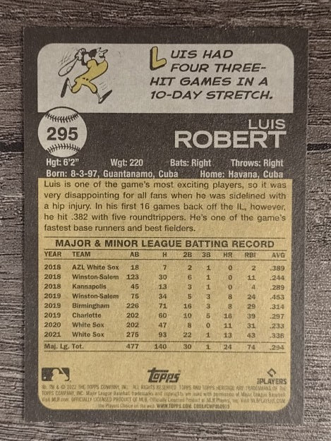 2022 Topps Heritage #295 Luis Robert