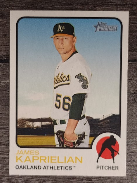 2022 Topps Heritage #296 James Kaprielian