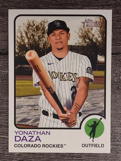 2022 Topps Heritage #297 Yonathan Daza