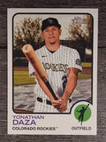 2022 Topps Heritage #297 Yonathan Daza