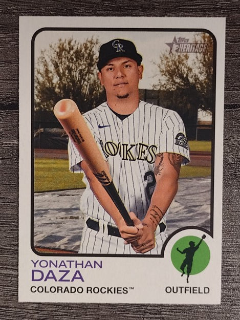 2022 Topps Heritage #297 Yonathan Daza
