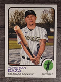 2022 Topps Heritage #297 Yonathan Daza