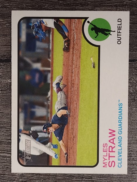 2022 Topps Heritage #304 Myles Straw