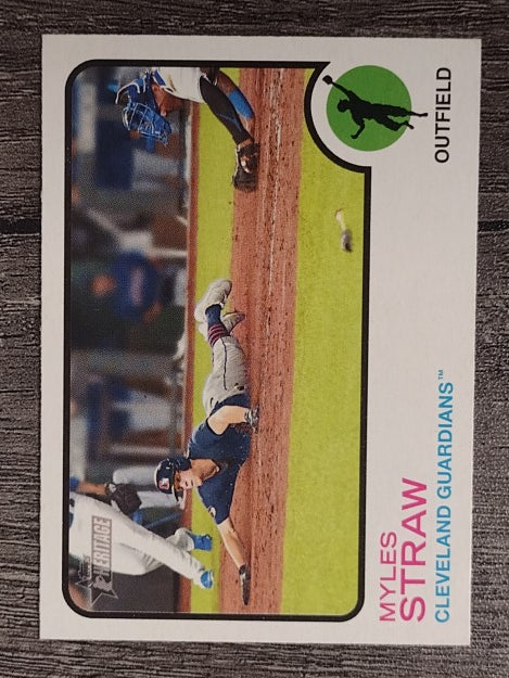 2022 Topps Heritage #304 Myles Straw
