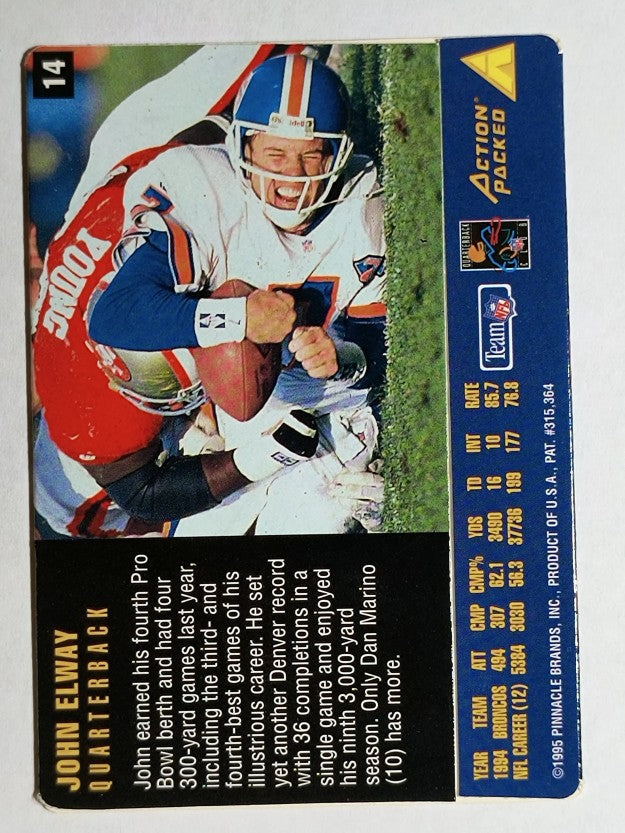 1995 Action Packed Rookies/Stars #14 John Elway