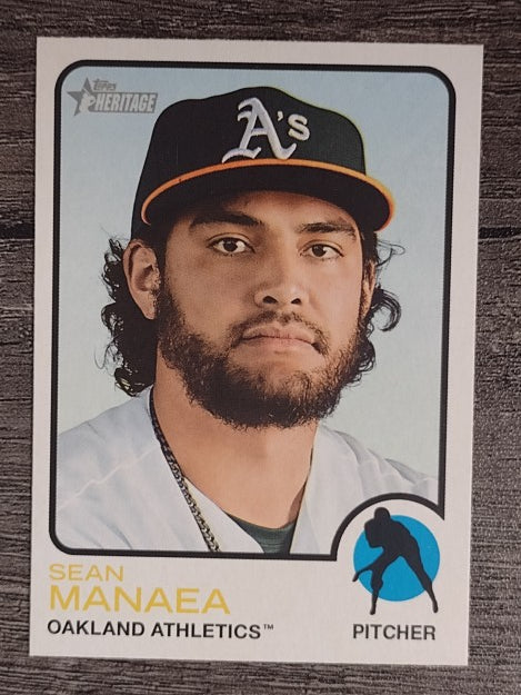2022 Topps Heritage #322 Sean Manaea