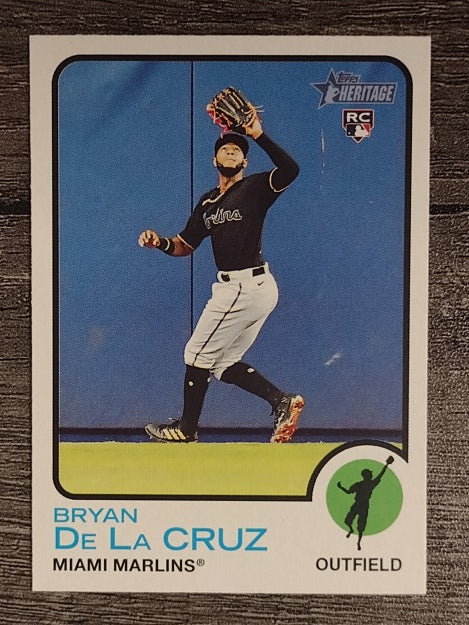 2022 Topps Heritage #334 Bryan De La Cruz RC
