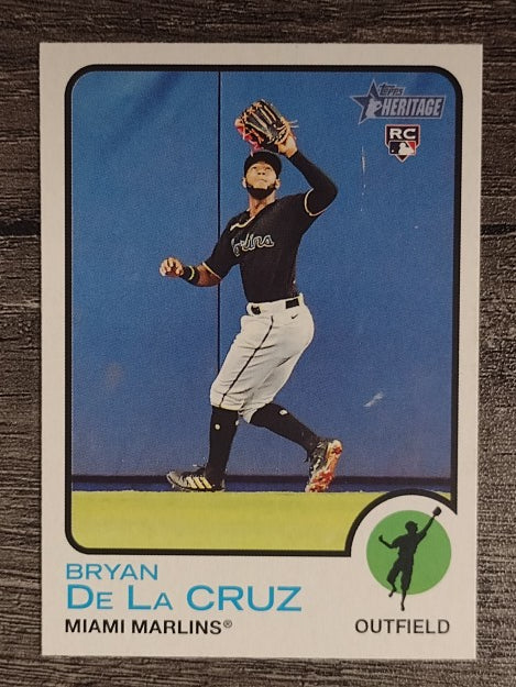2022 Topps Heritage #334 Bryan De La Cruz RC