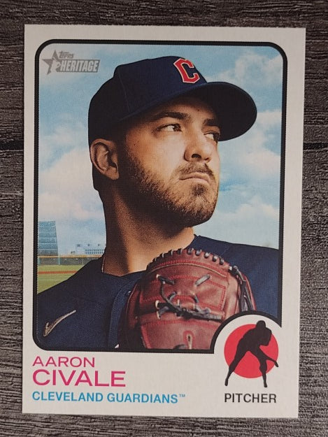 2022 Topps Heritage #335 Aaron Civale