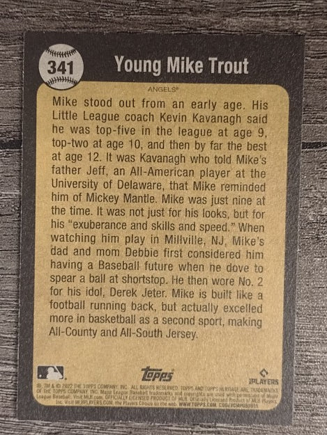 2022 Topps Heritage #341 Mike Trout