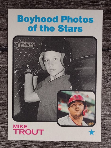 2022 Topps Heritage #341 Mike Trout